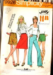 9926 72 JIFFY SKIRT, PANTS 2 LENGTHS PATTERN 14 28''